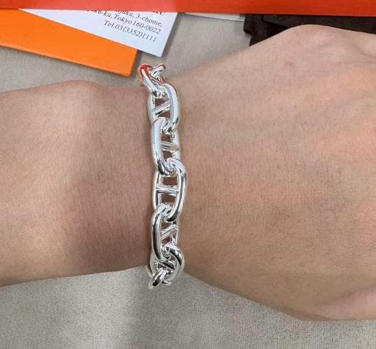 シェーヌダンクル ST ブレスレット メンズ 12コマ