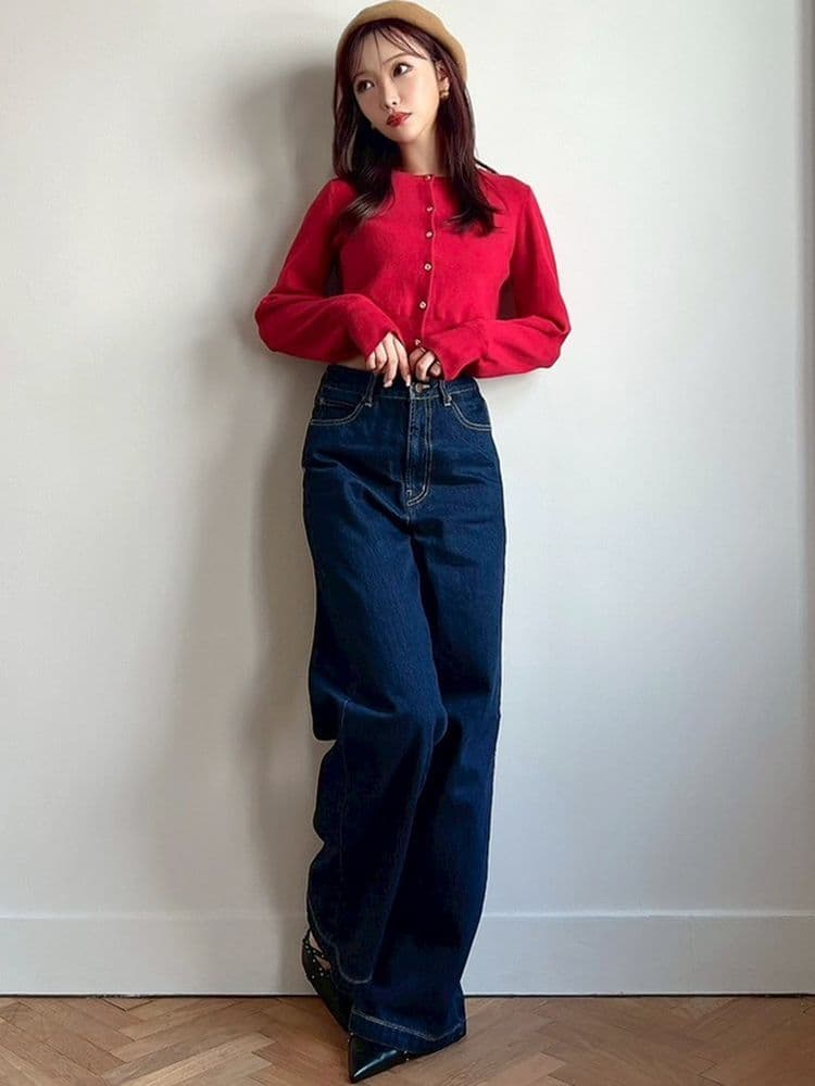 新品未使用⭐RESEXXY バックリボンデニムパンツ M