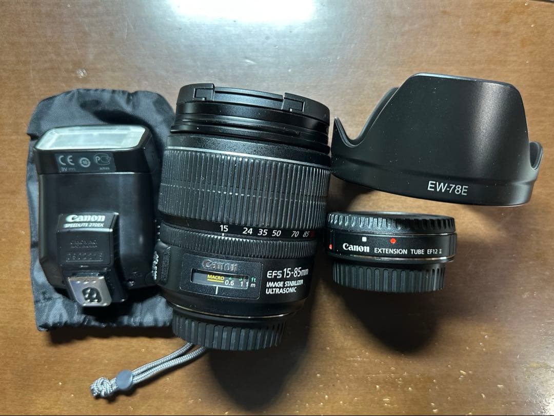 EF-S15-85mm レンズ　その他EF12Ⅱ 270exセット値下げ不可