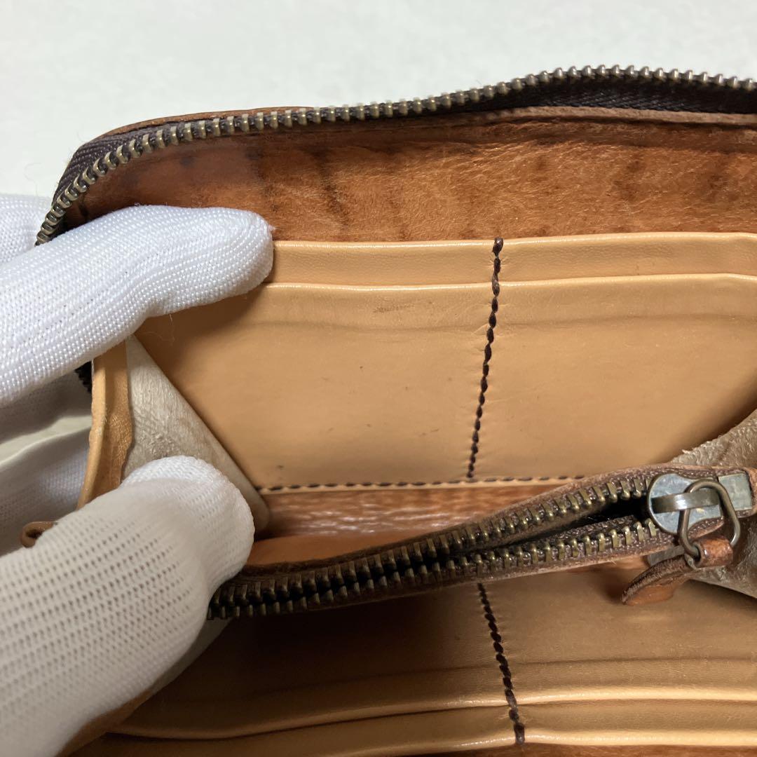 エンリーベグリン　財布　ラウンドジップ　クロコ型押し　希少　オミノ　廃盤　激レア