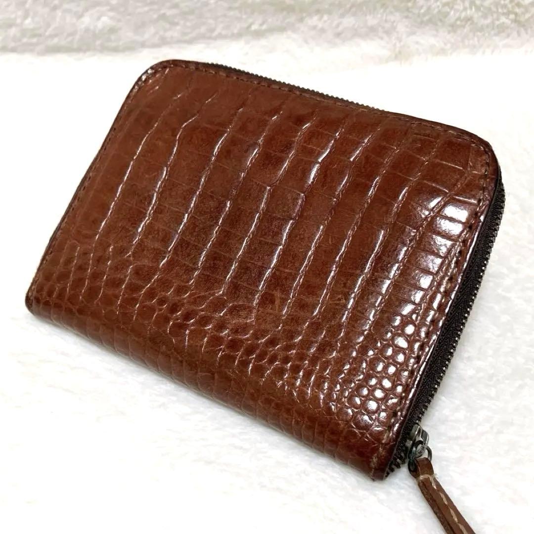 エンリーベグリン　財布　ラウンドジップ　クロコ型押し　希少　オミノ　廃盤　激レア