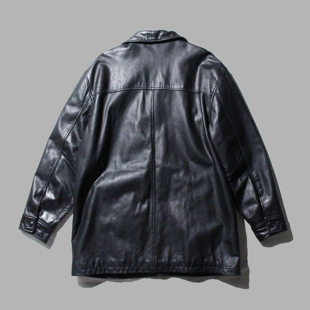 GAP 黒 レザージャケット オールドギャップ 野村訓一 カーコート ビンテージ