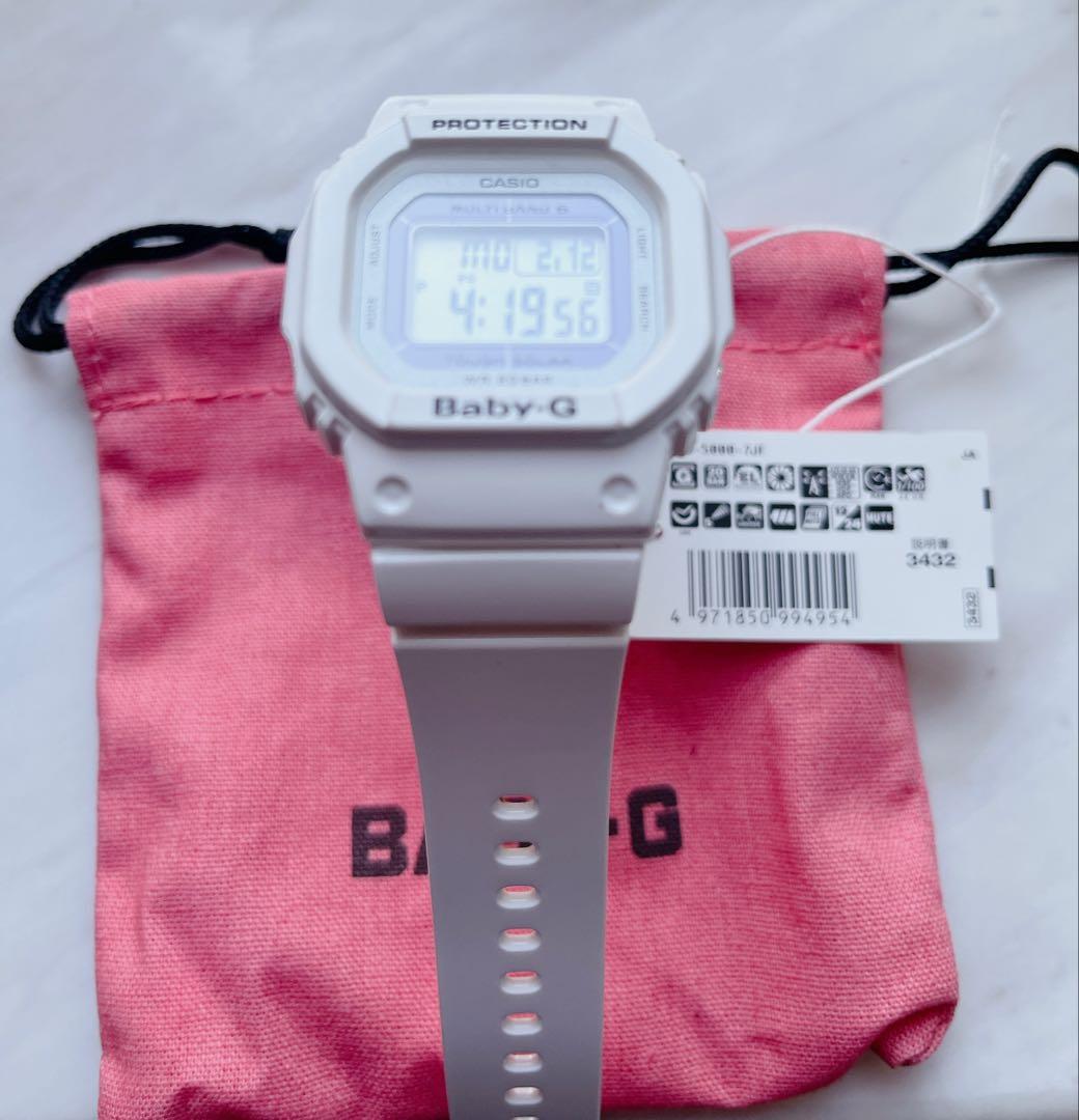 【美品】CASIO Baby-G ホワイト BGD5000-7JG