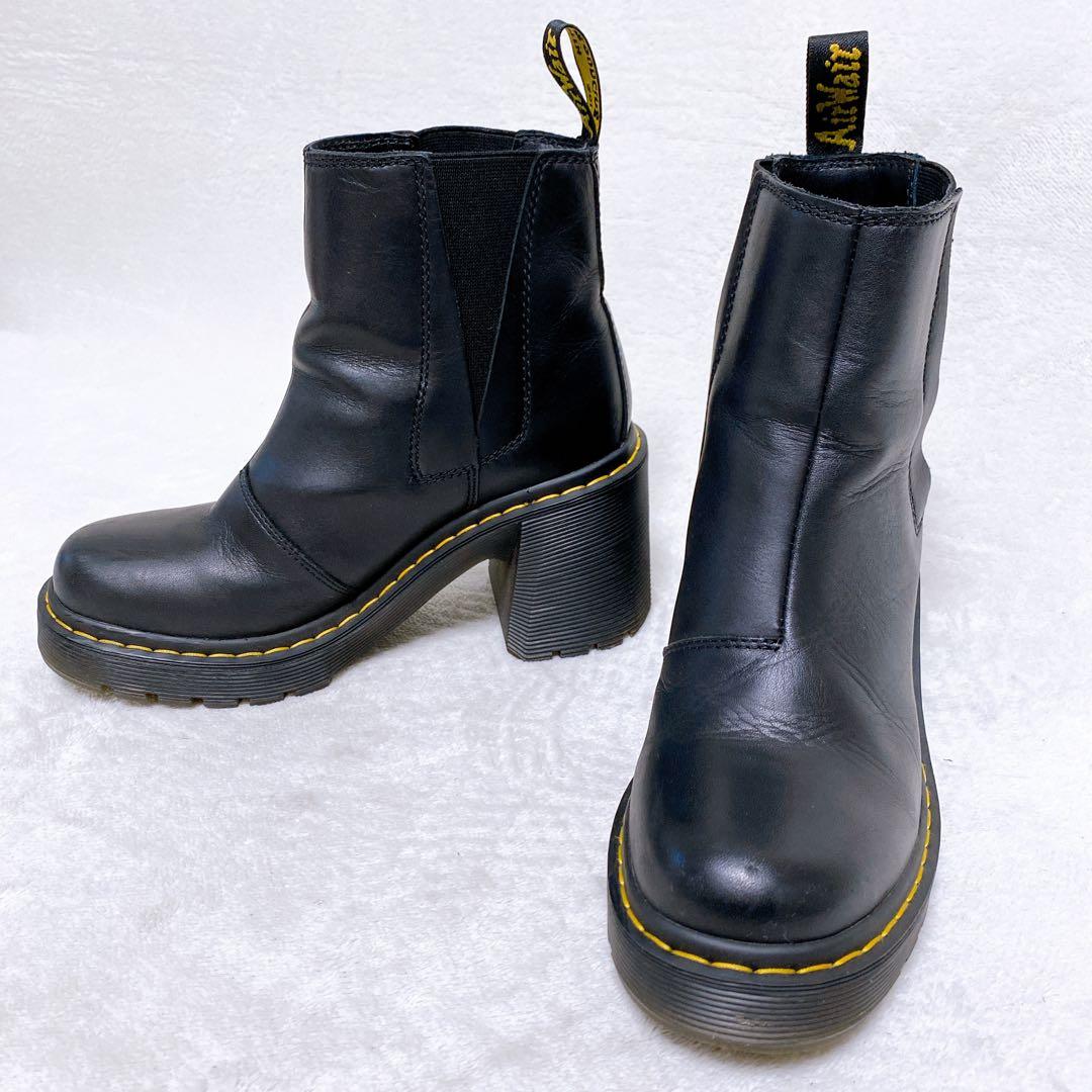 美品　ドクターマーチン　SPENCE　UK5　サイドゴア　厚底ヒール　ブラック