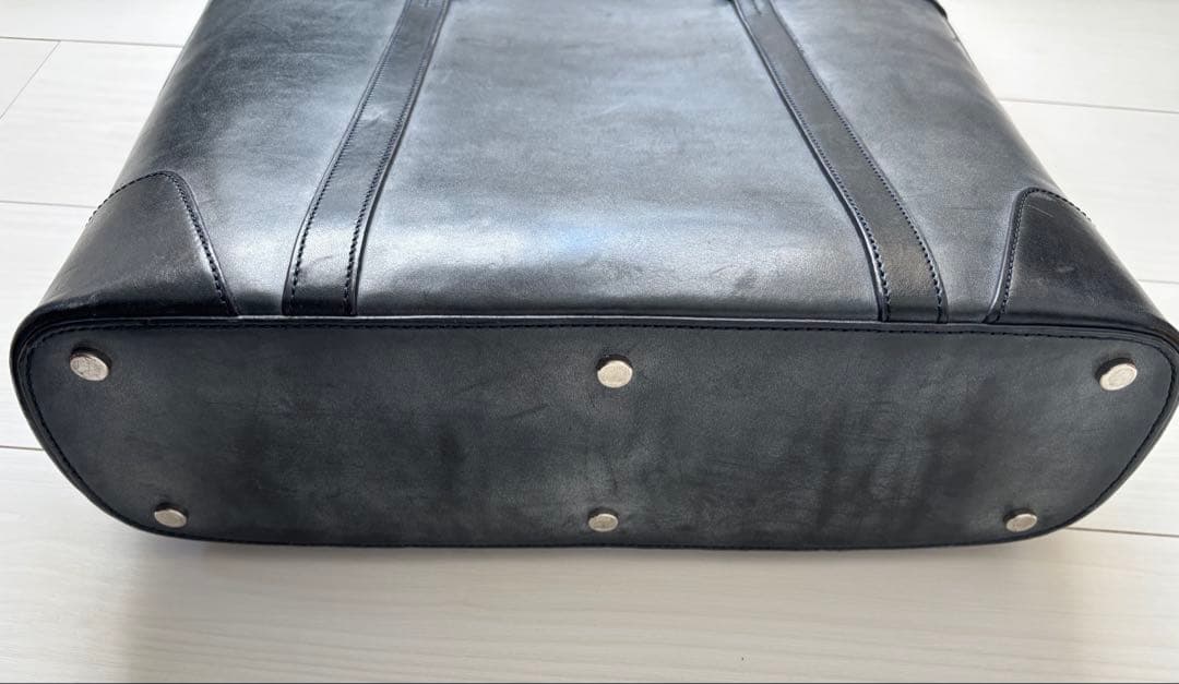 ソメスサドル somes スクエア トートバッグ SQ-01 ネイビー レザー