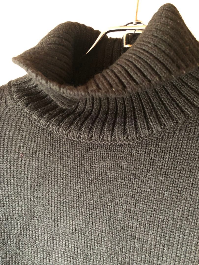 CINOH オーバーサイズ ハイネックニット ブラック