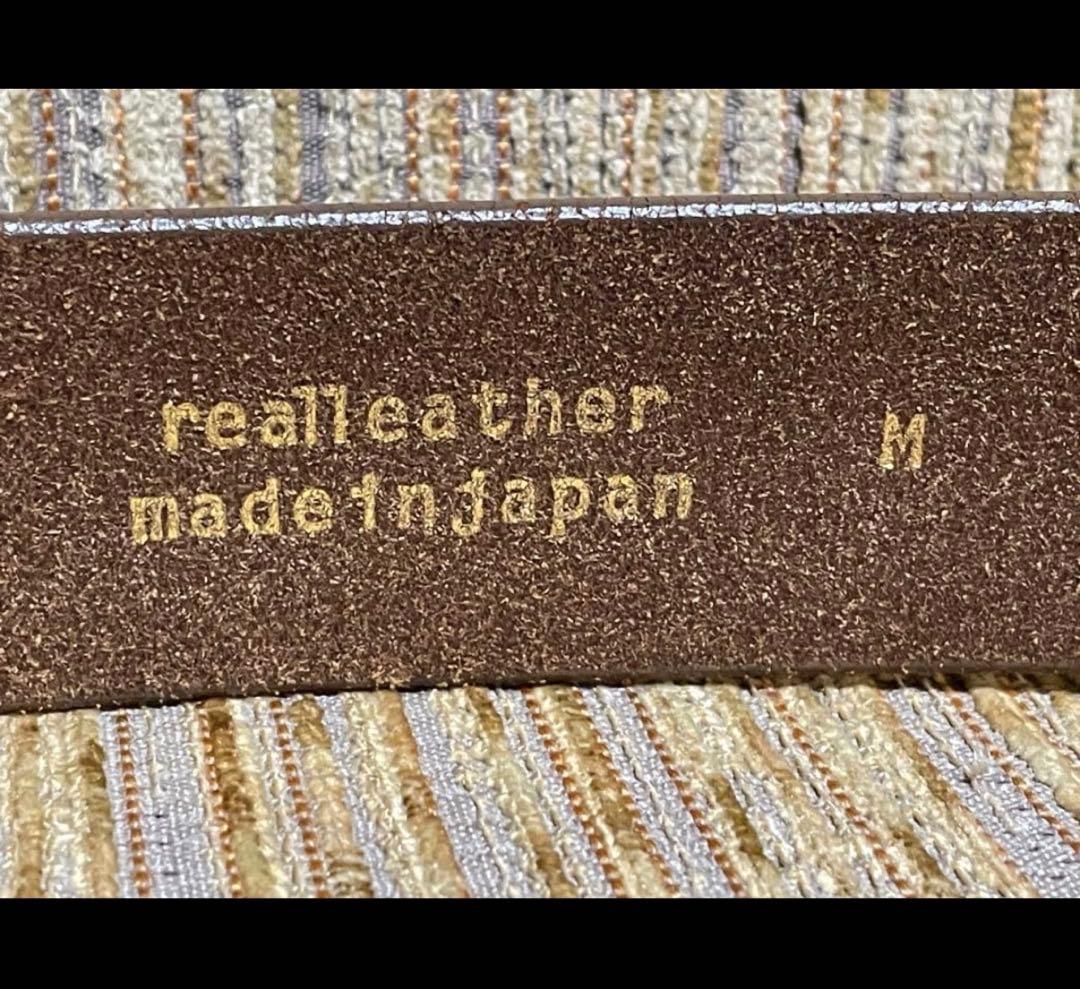 A BATHING APE エイプ BAPEロゴ•バックル レザーベルト