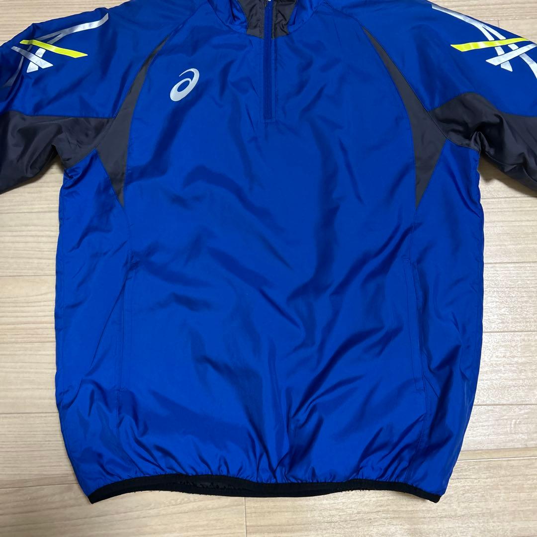 美品 アシックス 中綿 ウインドブレーカー 上下 セットアップ 冬用 Lサイズ