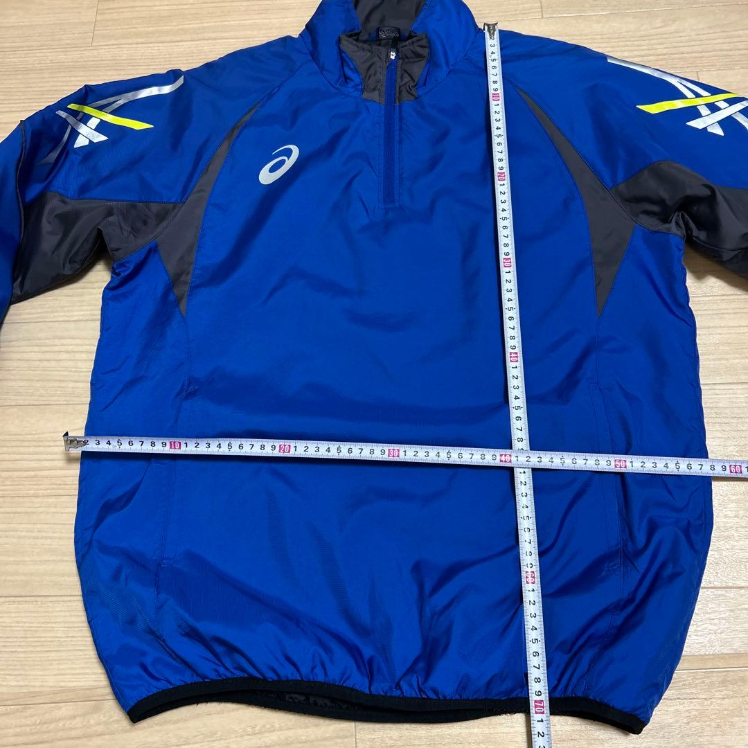 美品 アシックス 中綿 ウインドブレーカー 上下 セットアップ 冬用 Lサイズ