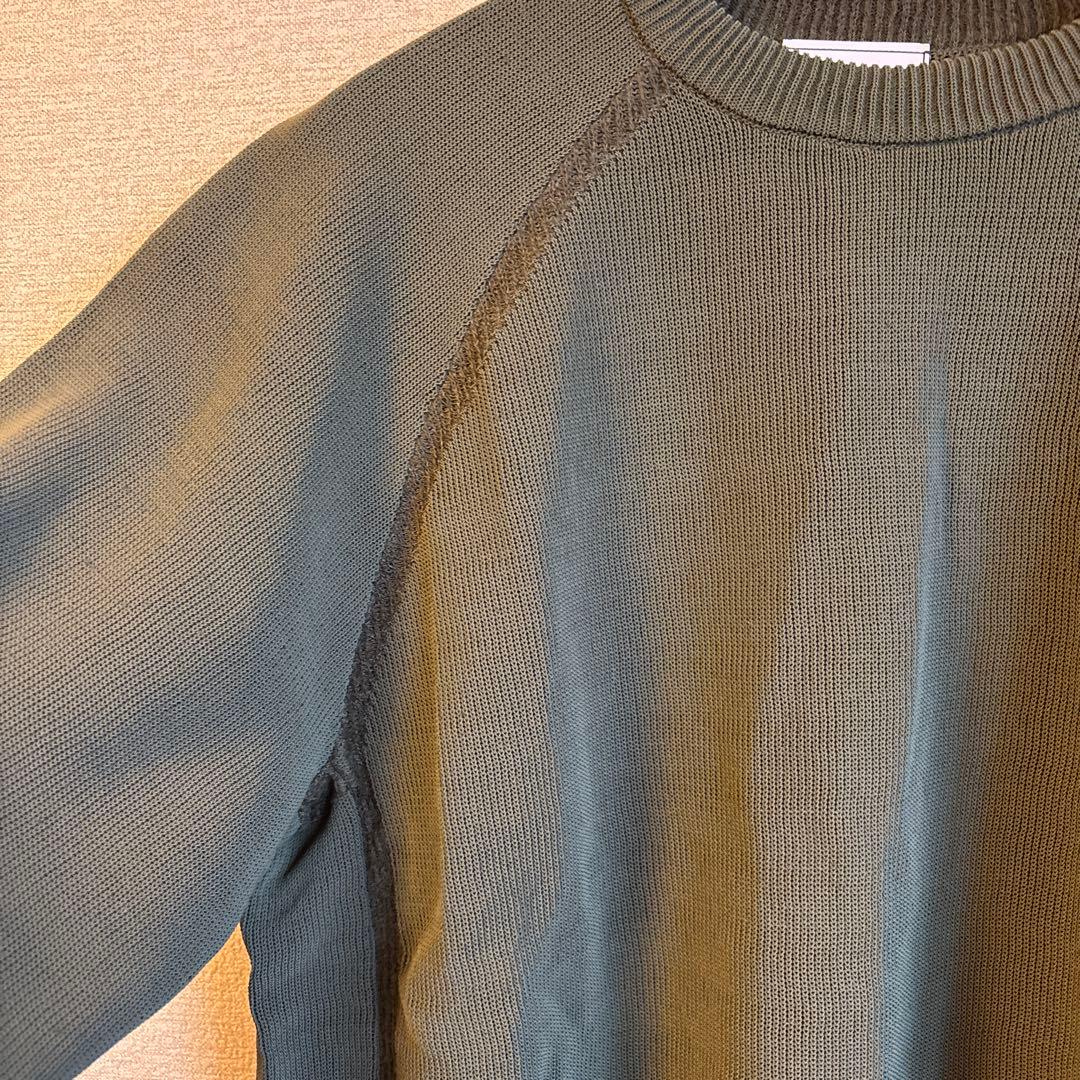 【未着用】Y-3 オリーブグリーン クルーネックセーター
