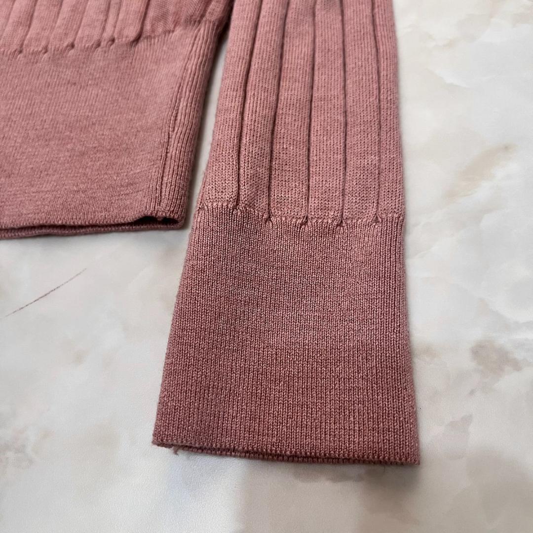 【新品】SLOANE 18Gワイドリブ　エクストラメリノ　シルク 薄手 M