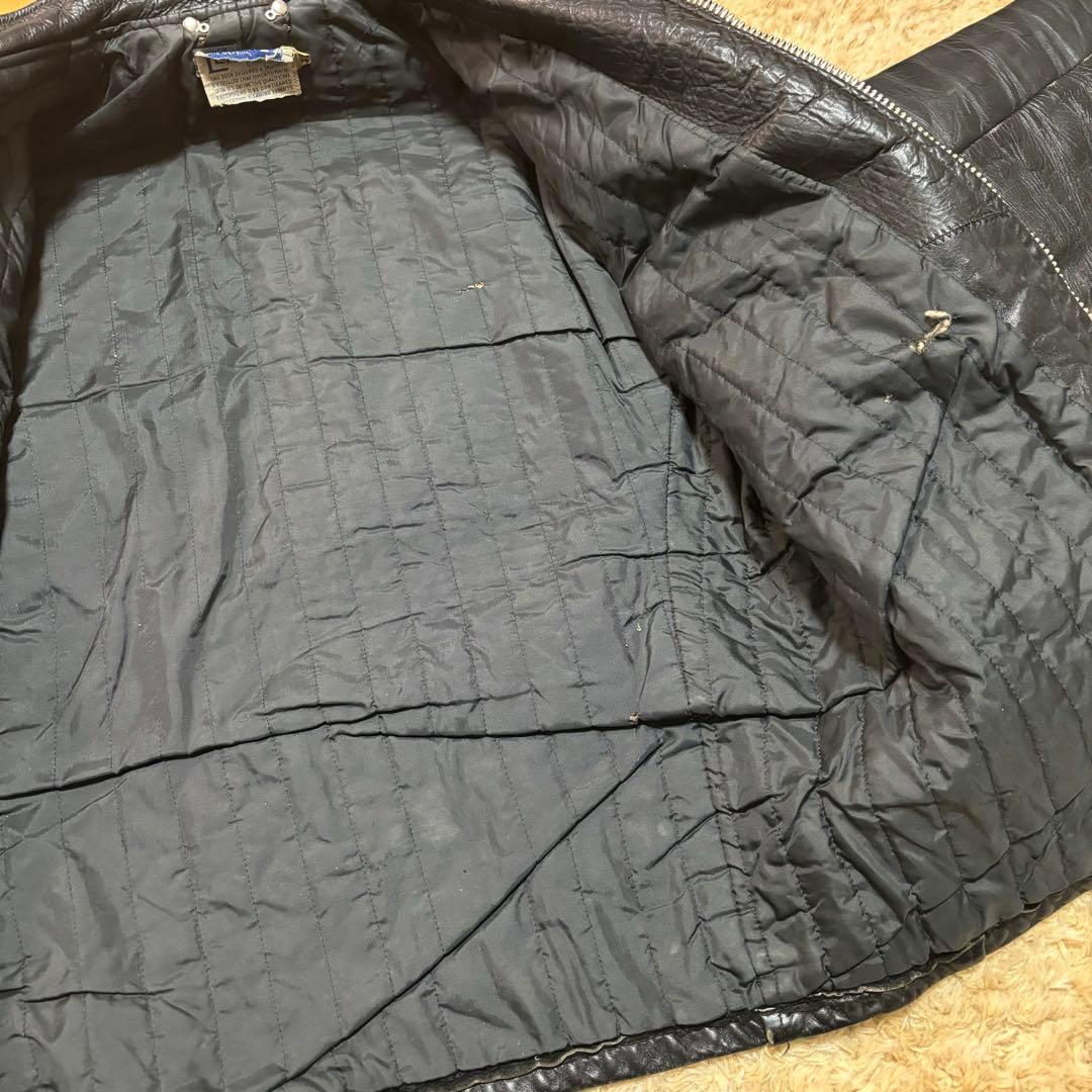 50s Leather Jacket シングル 40 TALON