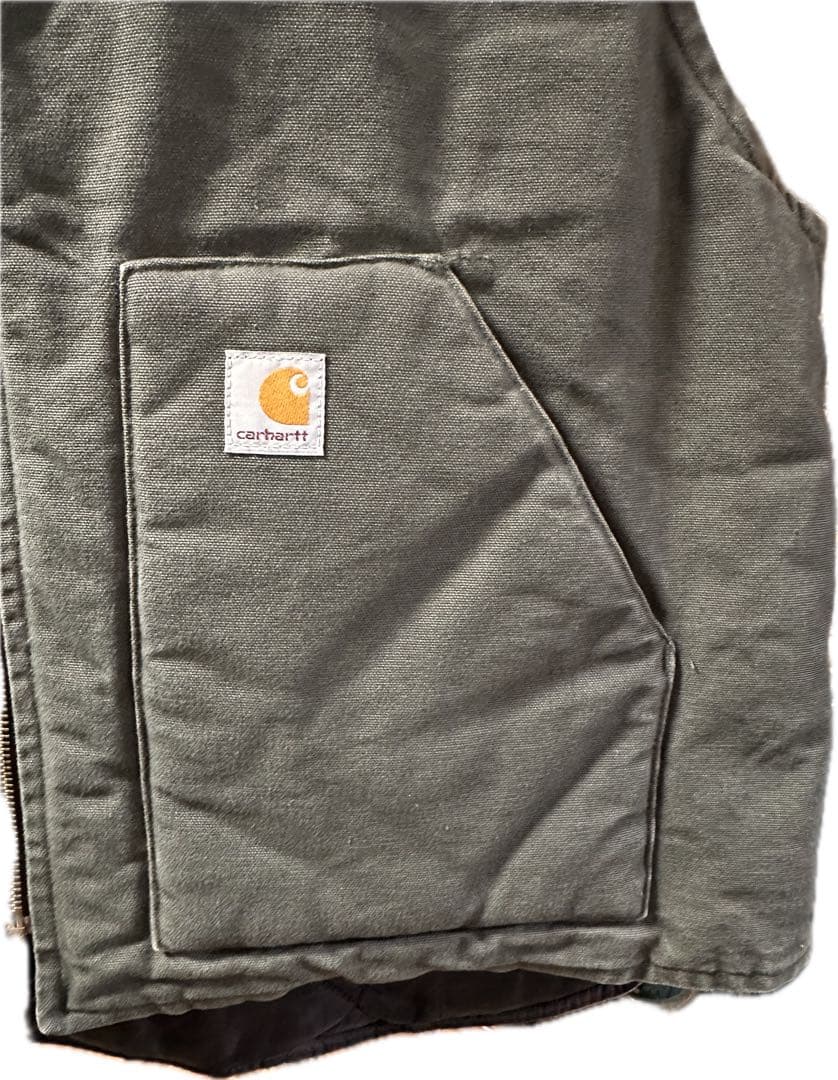 美品　Carhartt カーハート ダック ベスト　キルティング