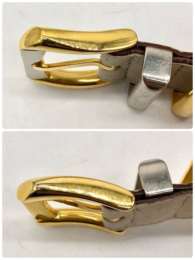 【美品】ヴェルサーチ ベルト メデューサ スウェード ベージュ ゴールド 95