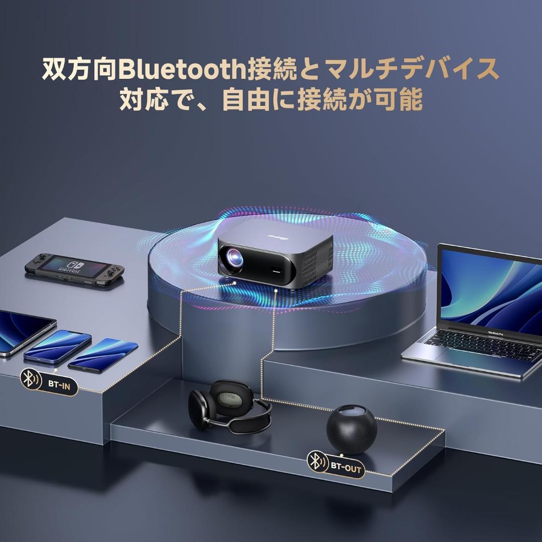 【新品 未使用品】コンパクトプロジェクター 公式アプリ搭載 プロジェクター 小型