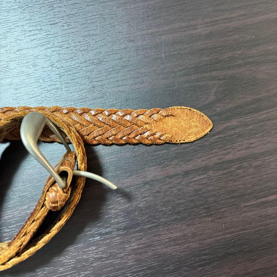 White House Cox レザーメッシュベルト