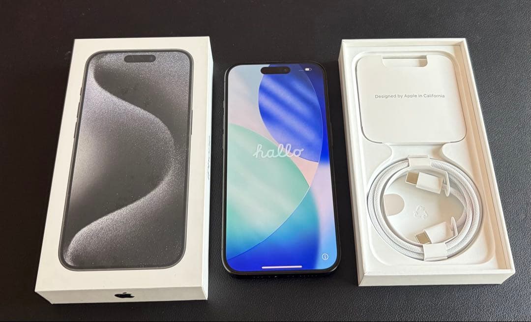 Apple iPhone 15 Pro 92% ブラックチタニウム　128GB