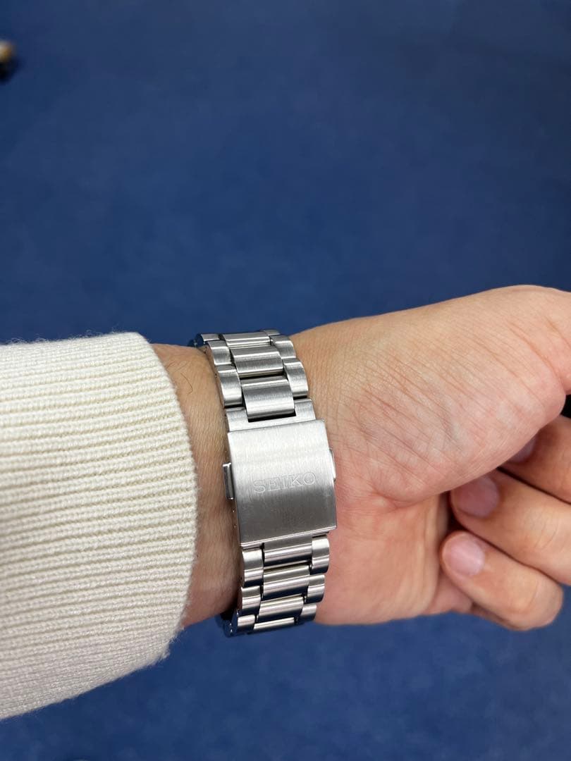 美品　SEIKO クロノグラフ ホワイト/ブラック