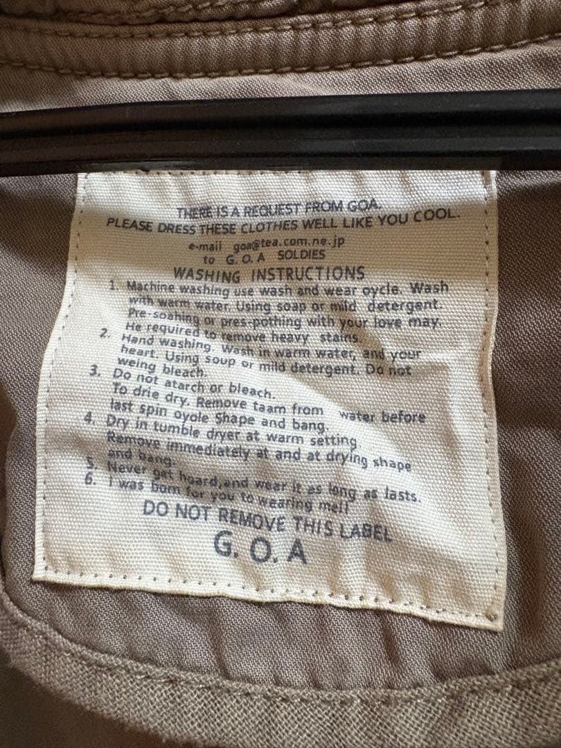 goa ビッグフードミリタリージャケット