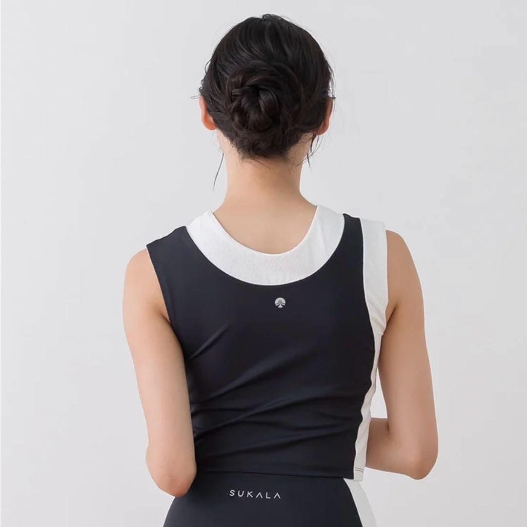 ミント【新品・未使用品】SUKALA バイカラーショートタンクトップ