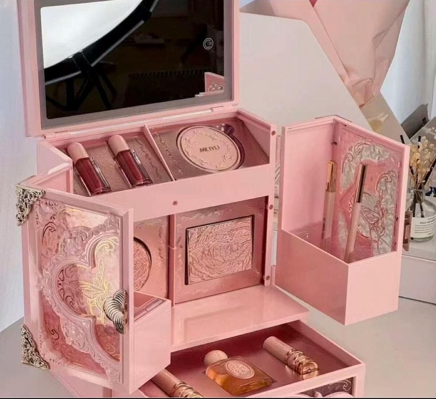 MEIYUフラワーノーズ・コンセプトボックス【ピンク】（中身化粧品セット付き)