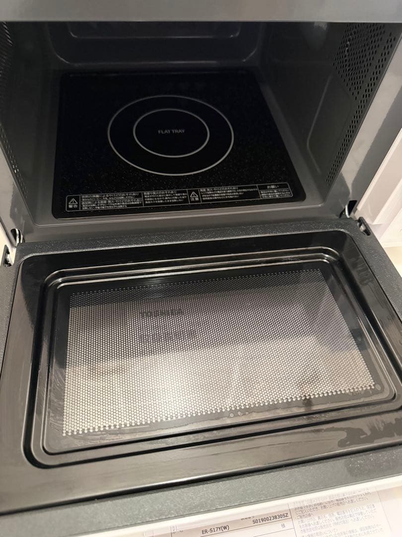 【動作確認済】TOSHIBA 電子レンジ フラットテーブル ER-S17Y-W