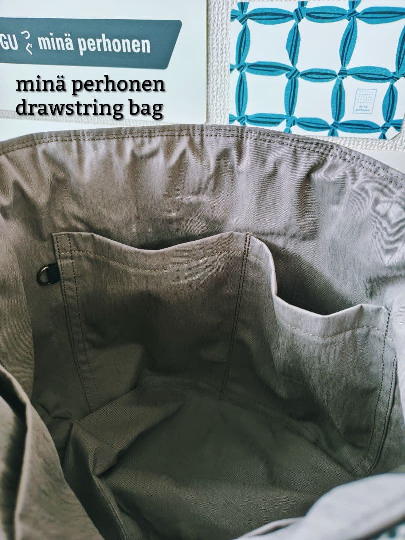 【再販ナシ】ミナペルホネン ドローストリングバッグ 巾着バッグ アネモネ