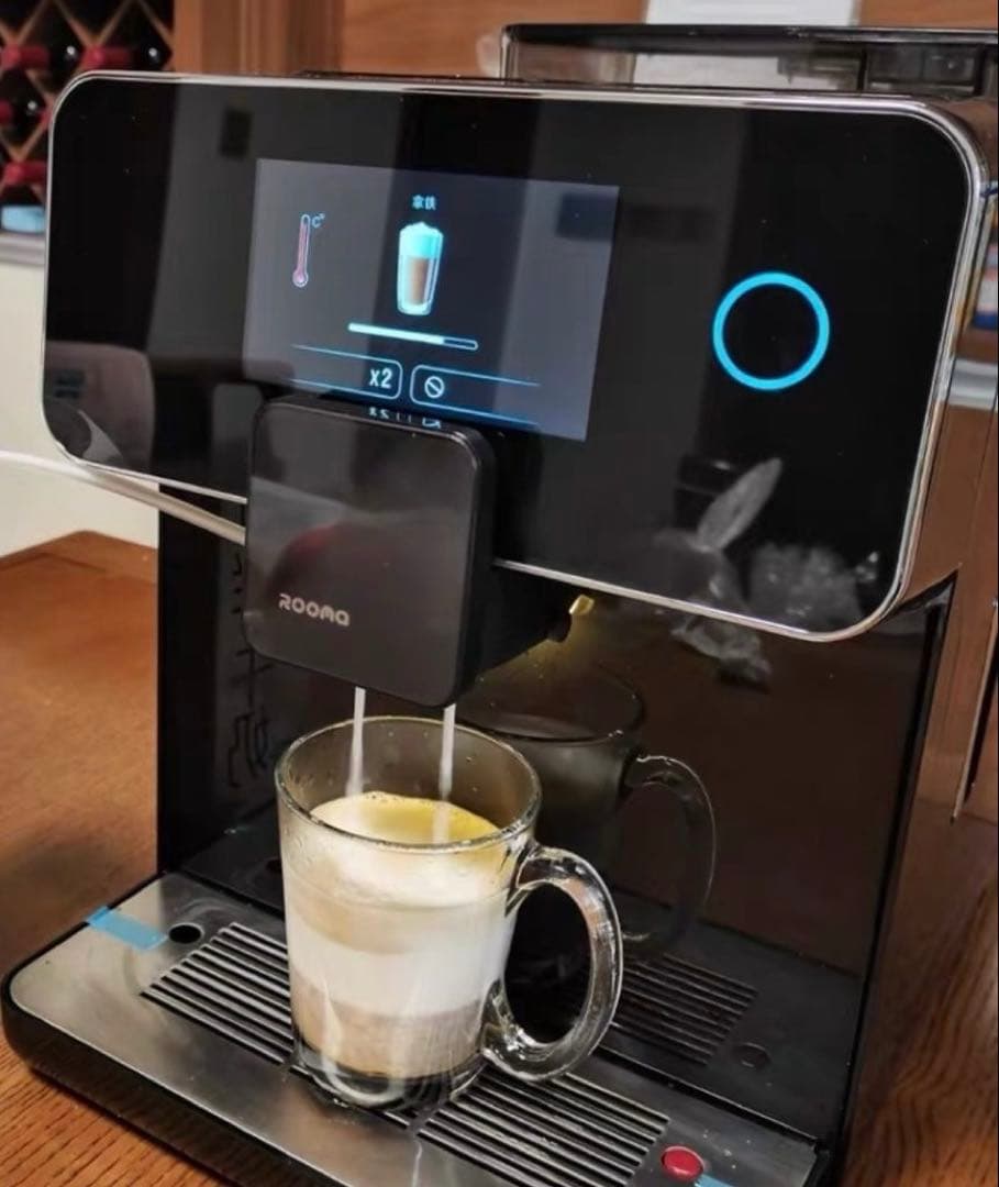 【200v】全自動エスプレッソマシン【ミルク自動泡立て付き】【タッチスクリーン】