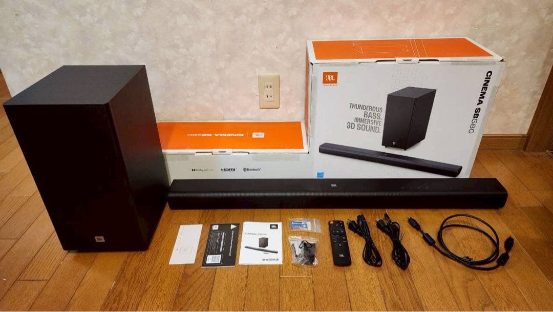 JBL サウンドバー Cinema SB580 サブウーファーのセット