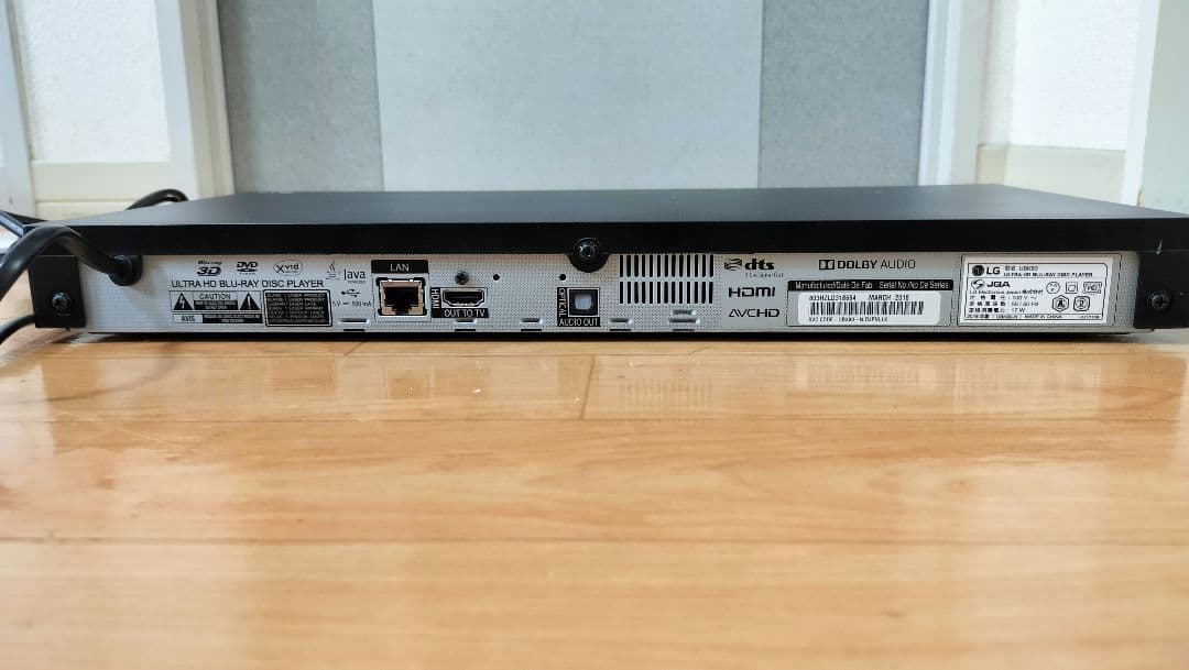 希少4K UHDブルーレイディスク再生専用機 LG UBK80 動作確認済み