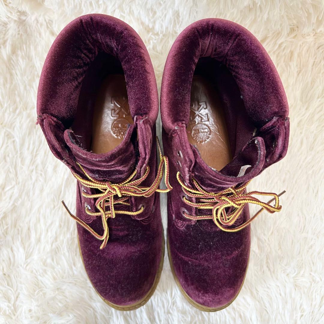 H*売様 ✨極美品✨Timberland×OFF-WHITE ベルベット 6ホー