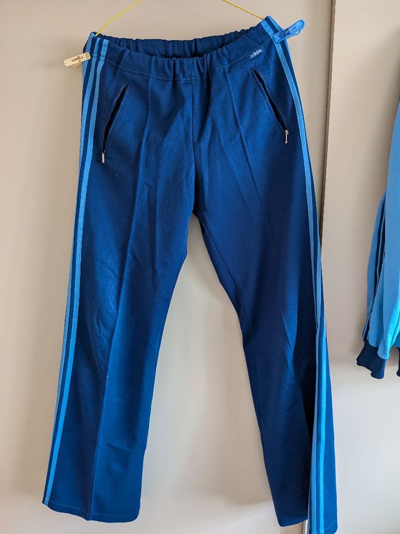 adidas 水色 ジャージ上下