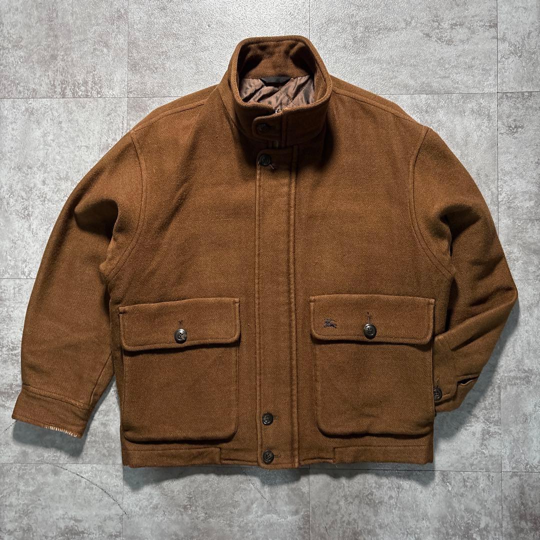 80s❣️ Burberry short wool Harrington jkt