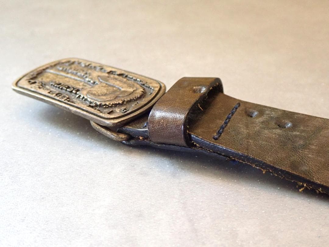 正規・美品 DIESEL ☆希少☆ガン打ちクレージー本革レザーベルト