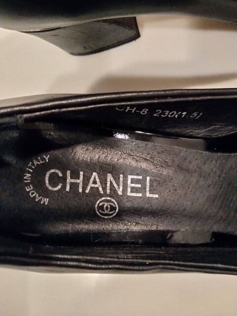 CHANEL ブラック キルティング パンプス