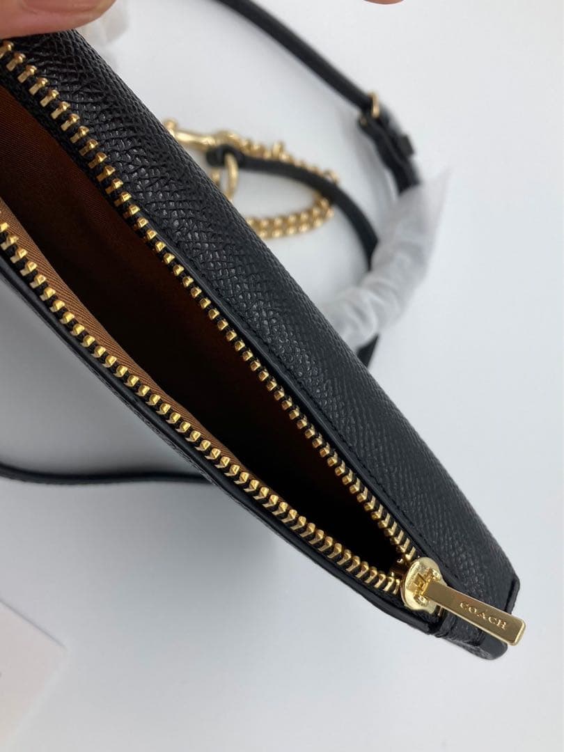 ［レア〕coachコーチ　スマホショルダー　クロスボディ　ブラック