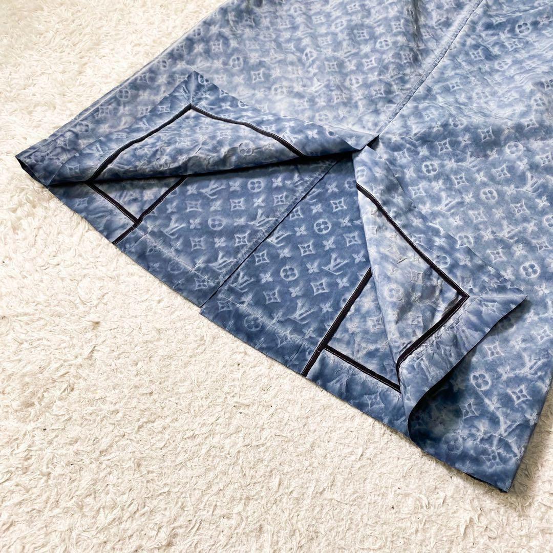 鑑定極美品23SS ルイヴィトン モノグラムステンカラーコートスプリングコートM