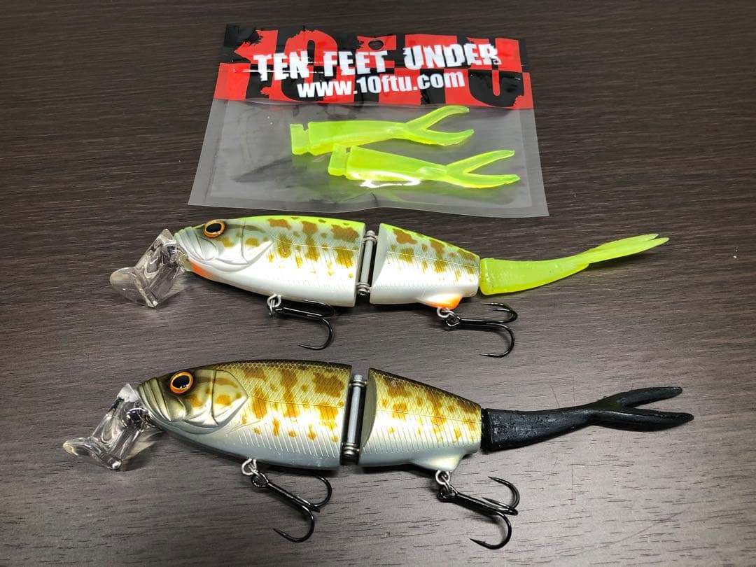 テンフィートアンダー　10FTU イェーガー　雷魚　チャ雷　美品　新品テール付き