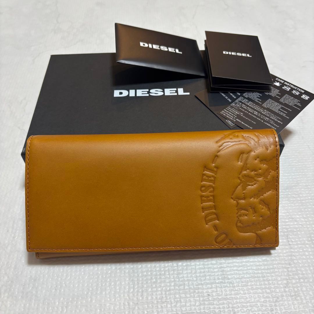 DIESEL 長財布 レザー モヒカン