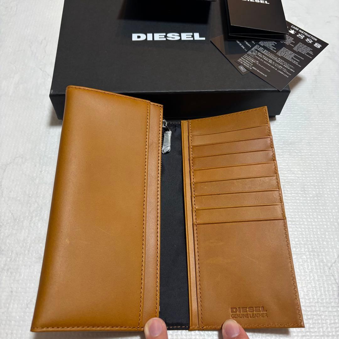 DIESEL 長財布 レザー モヒカン