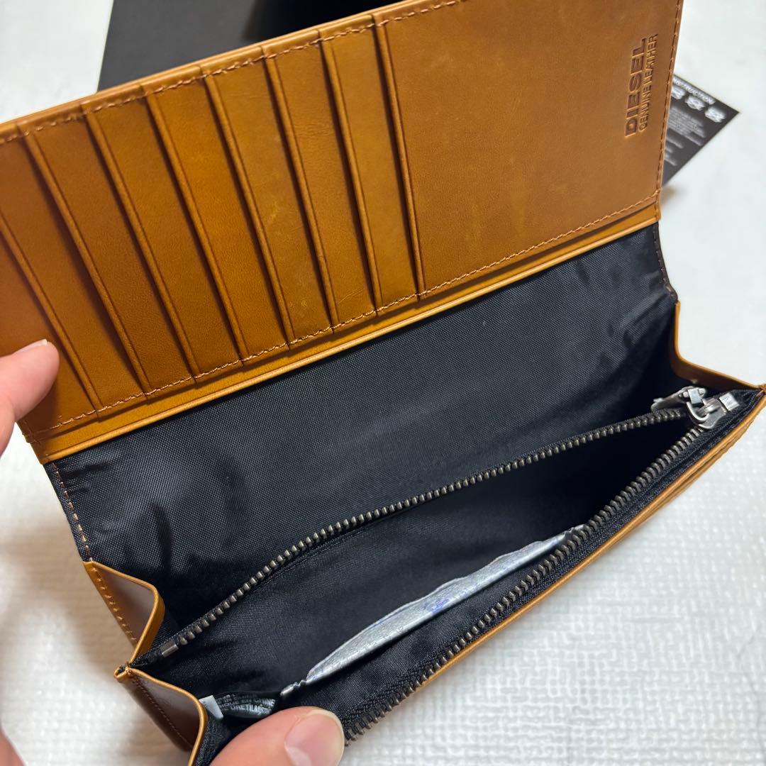DIESEL 長財布 レザー モヒカン