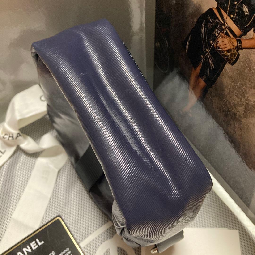 超美品☆CHANEL☆ネイビー CCロゴ☆ポーチ☆ウエストポーチ☆