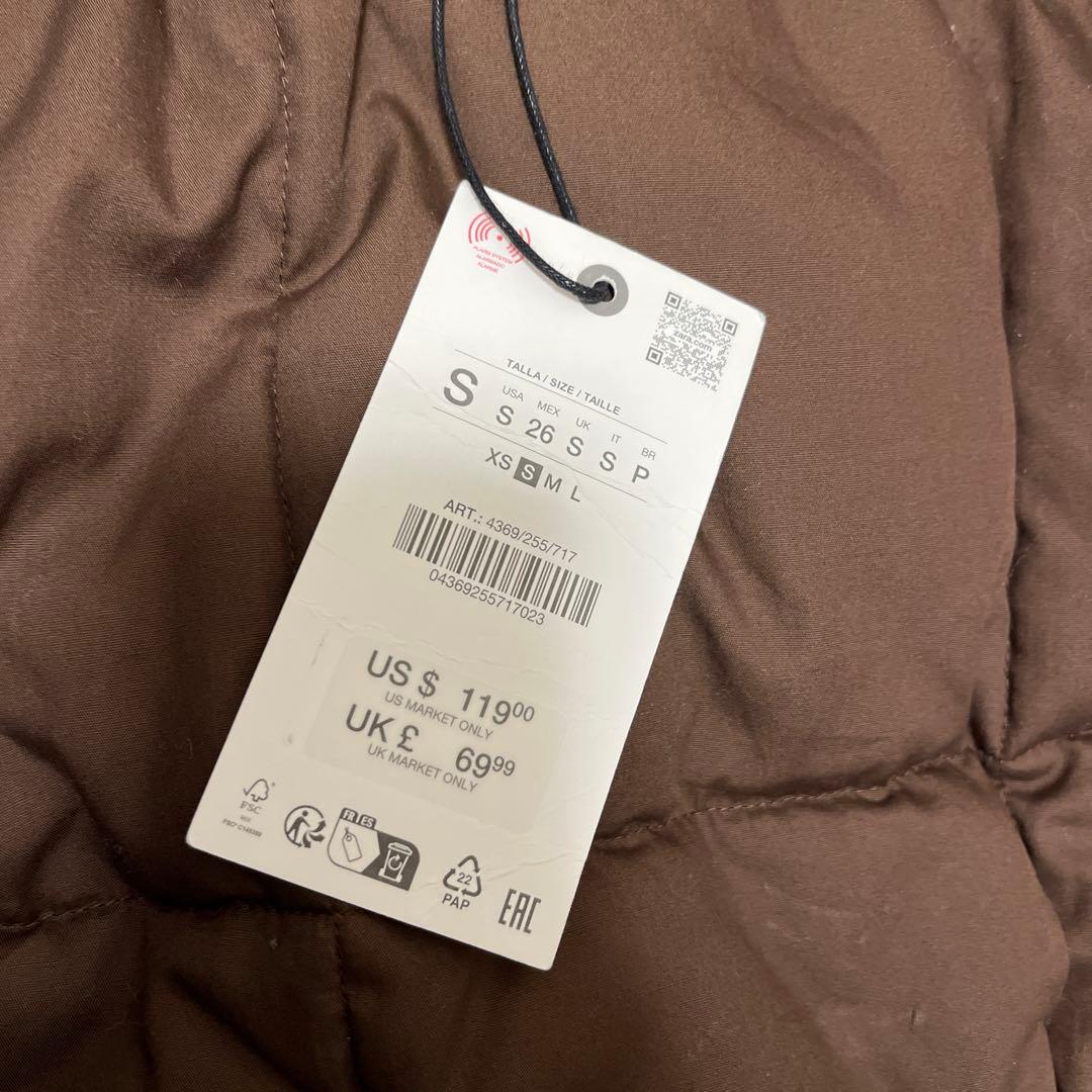 新品未使用　S ZARA ザラ ZW コレクション パデッドジャケット