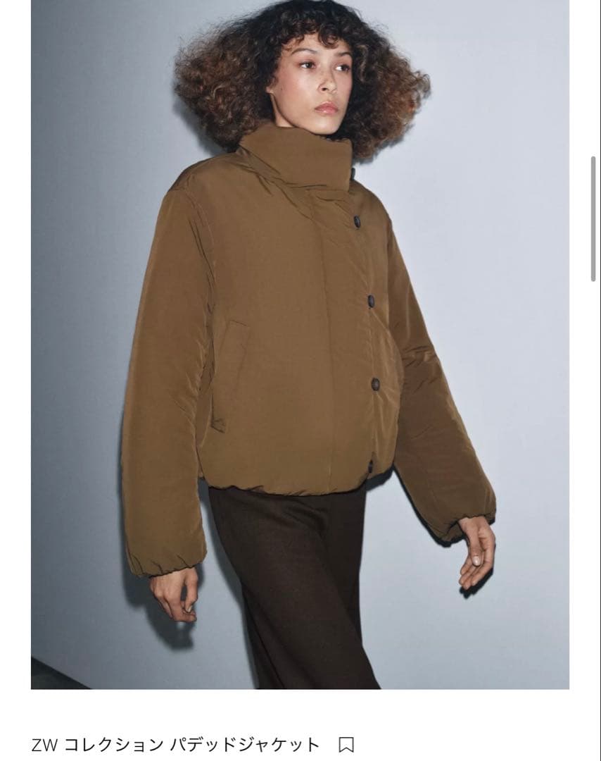 新品未使用　S ZARA ザラ ZW コレクション パデッドジャケット