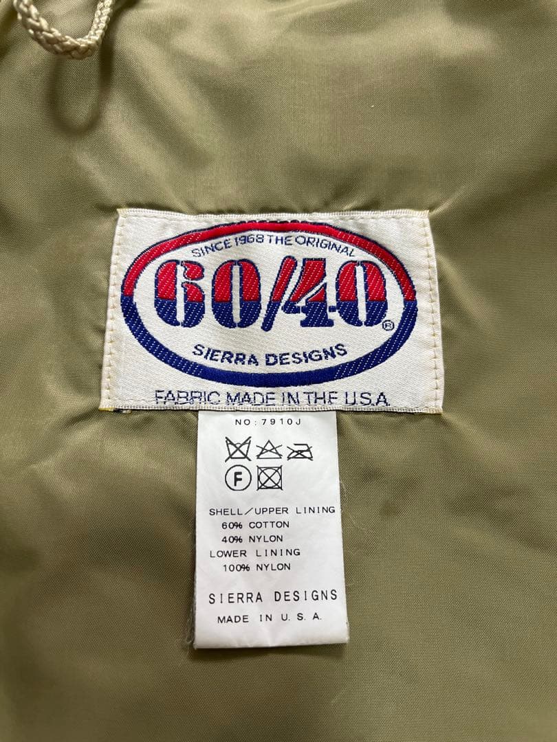 SIERRA DESIGNS　シェラデザイン　マウンテンパーカー　60/40