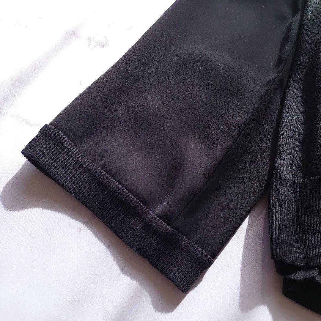 2021 アディアム Musubi Knit Top ボウタイブラウス 黒 S