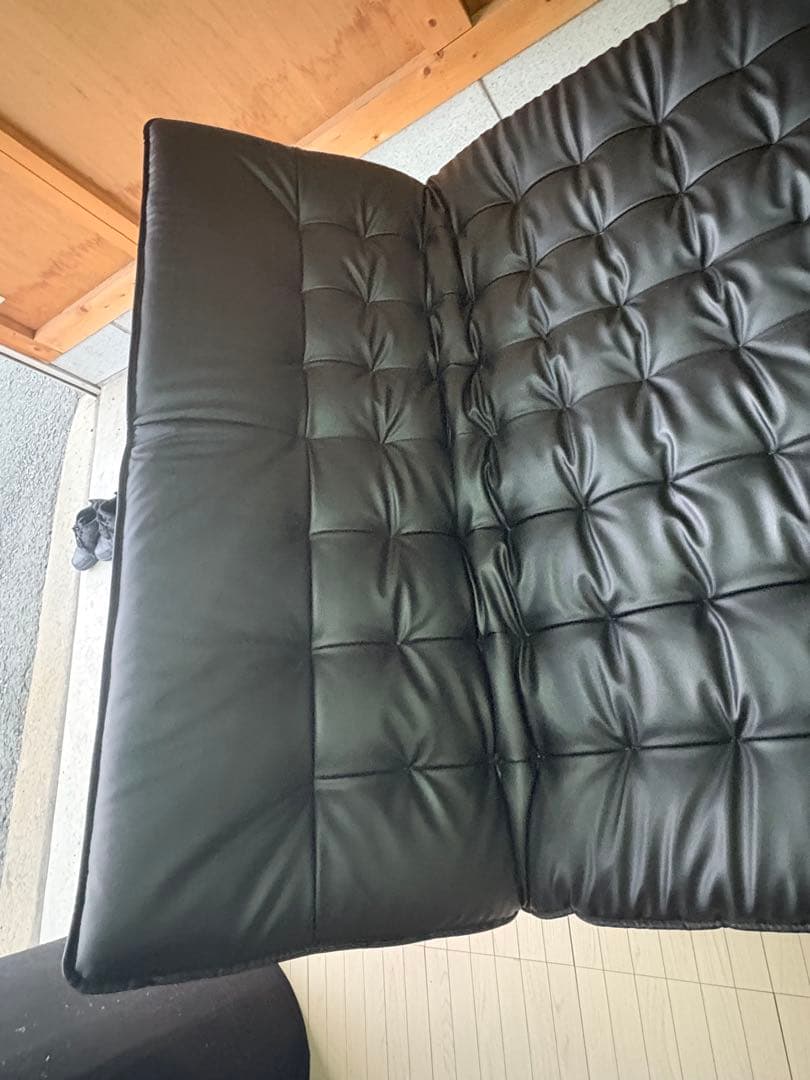 ニトリ　傷・汚れに強い合成皮革 ソファベッド(Nシールド ロック2 RC BK)