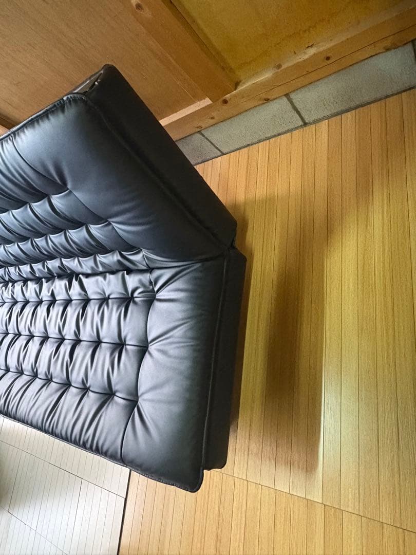 ニトリ　傷・汚れに強い合成皮革 ソファベッド(Nシールド ロック2 RC BK)