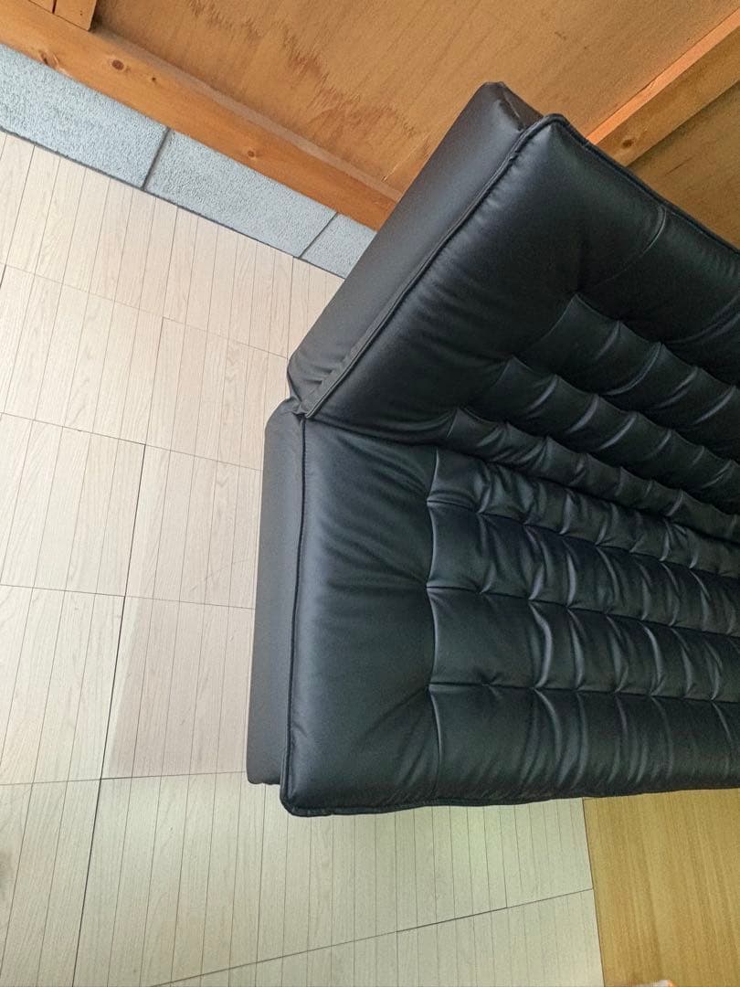 ニトリ　傷・汚れに強い合成皮革 ソファベッド(Nシールド ロック2 RC BK)