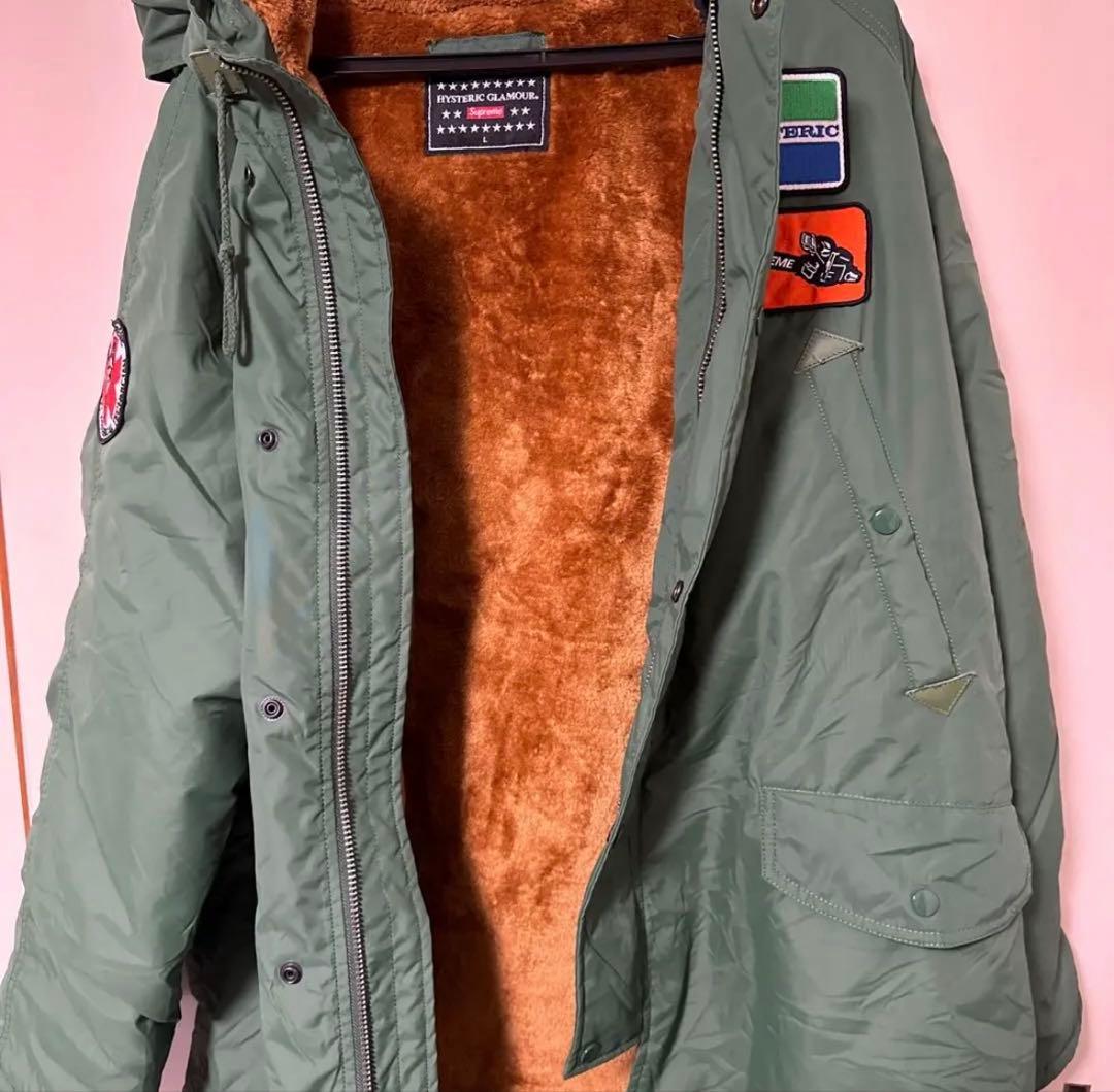 Supreme × HYSTERIC GLAMOUR モッズコート　メンズ　L